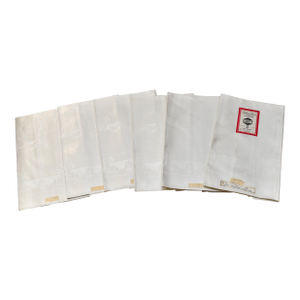 Vintage Surety Irish Deluxe Linen Damask Ivory Napkins 22" New Old Stock - A Set of 6