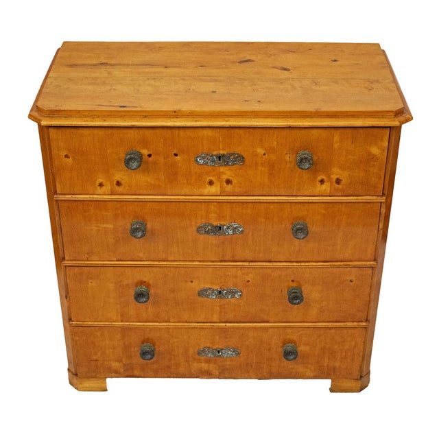 Scandinavian Biedermeier Chest of Drawers with Secretaire For Sale - Image 16 of 18