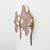Metal Modern Murano Artistic Glass Pearly Pink and Brass Sconces, 1990, Set of 2 For Sale - Image 7 of 11