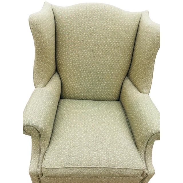 Vintage Hickory Chair Chippendale Wingback Chair | Historic James River Plantations Collection For Sale - Image 15 of 18