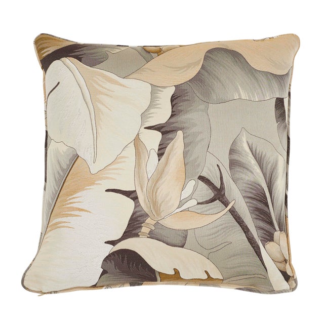 Contemporary Schumacher Botanico Pillow in Bronze For Sale In Charlotte - Image 6 of 6
