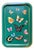 Rectangular Tray in Enameled Metal and Hand-Decorated Butterflies by Les Ottomans For Sale
