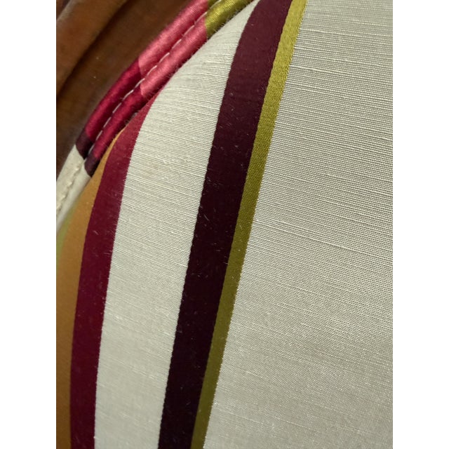 Magenta Circa 1890's Rococo Revival Bergère Chair For Sale - Image 8 of 12