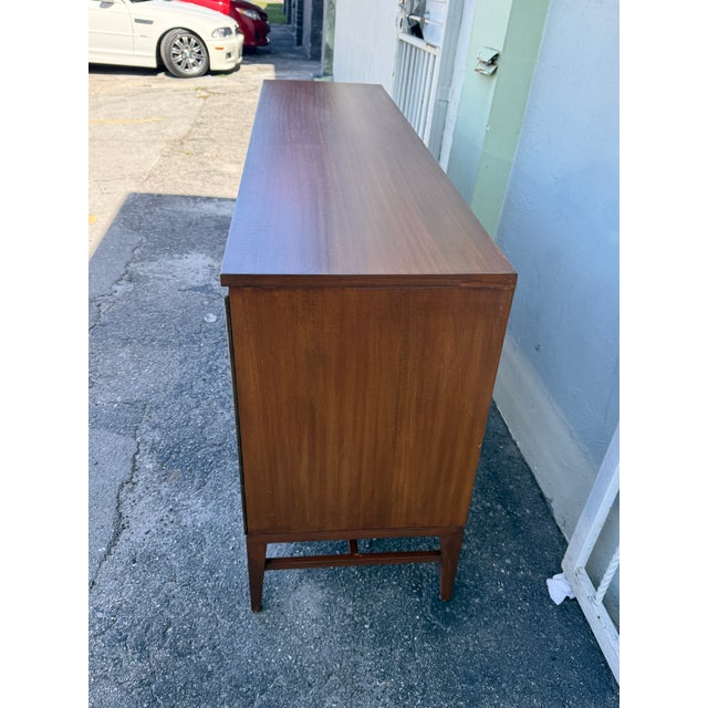 1950s Calvin Furniture Irwin Collection Long Chest of Drawers For Sale - Image 9 of 12