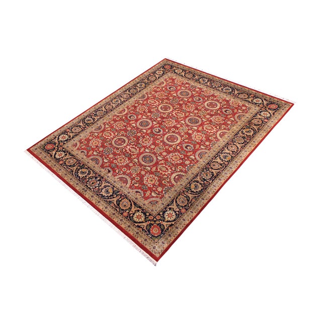 Designed with mesmerizing intricacy and gorgeous color palette, this hand-knotted masterpiece demonstrates the beauty and...