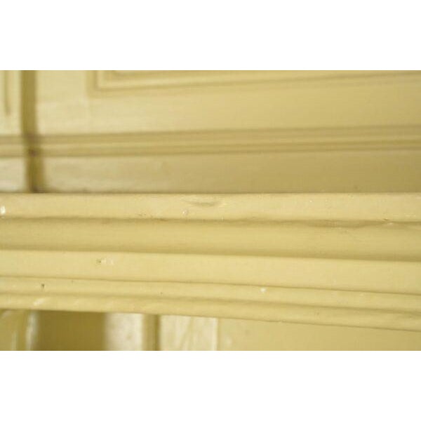 Reclaimed Colonial Revival Painted Wood Mantel For Sale - Image 6 of 11