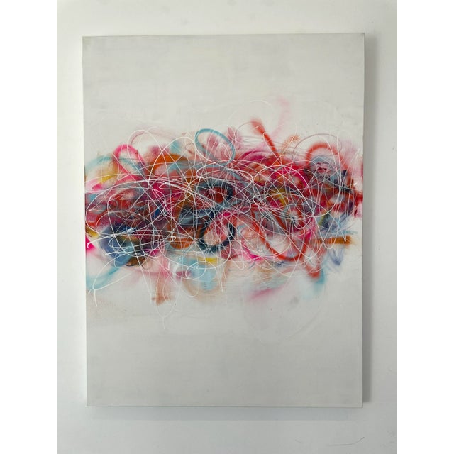 "Tantrum #8b" Contemporary Original Abstract Mixed-Media Painting by Kymm Swank For Sale In Los Angeles - Image 6 of 12