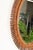 Gold Organic Oval Mirror in Bamboo, Rattan and Wicker by Franco Albini, Italy, 1960s For Sale - Image 8 of 13