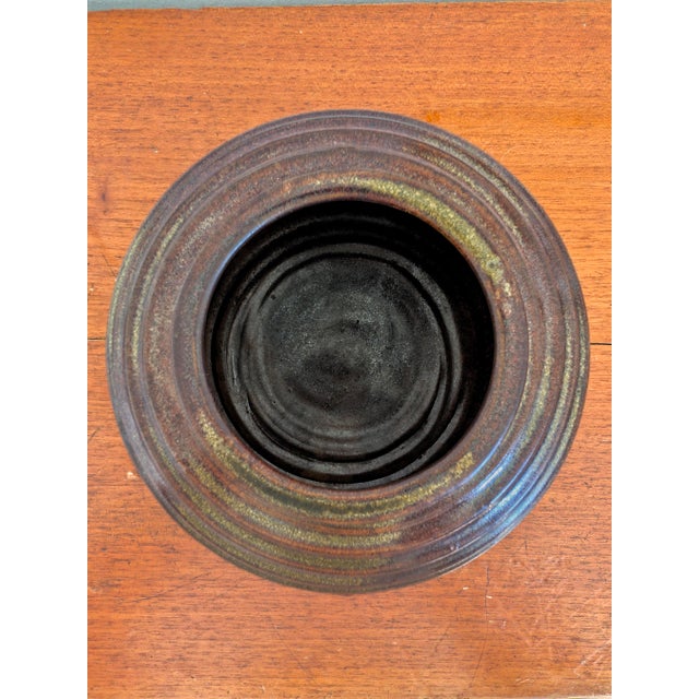 Vintage Brutalist Ceramic Globe Vase, 1960s For Sale - Image 12 of 15