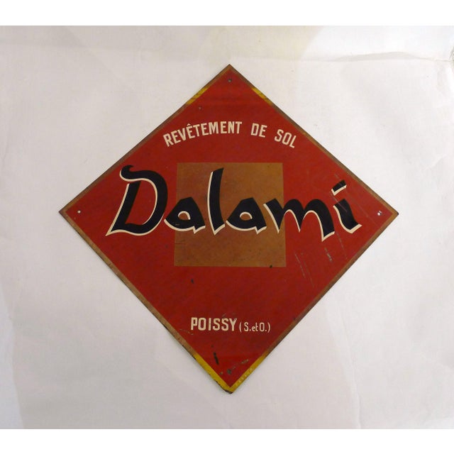 Mid-Century Dalami Advertising Sign in Sheet Metal, France, 1950s For Sale - Image 13 of 13