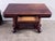 Traditional Antique Empire Style Library Pedestal Table + Drawer For Sale - Image 3 of 12