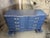 Vintage French Provincial Dresser, Refinished in Navy For Sale - Image 4 of 5