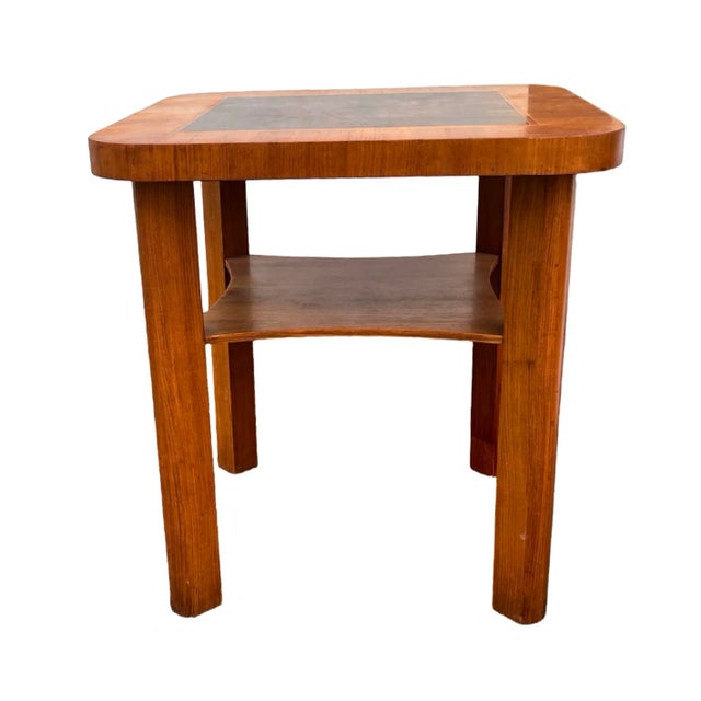 Mid-Century Modern Square Art Deco Coffee Table, Germany 1950s. For Sale - Image 3 of 11