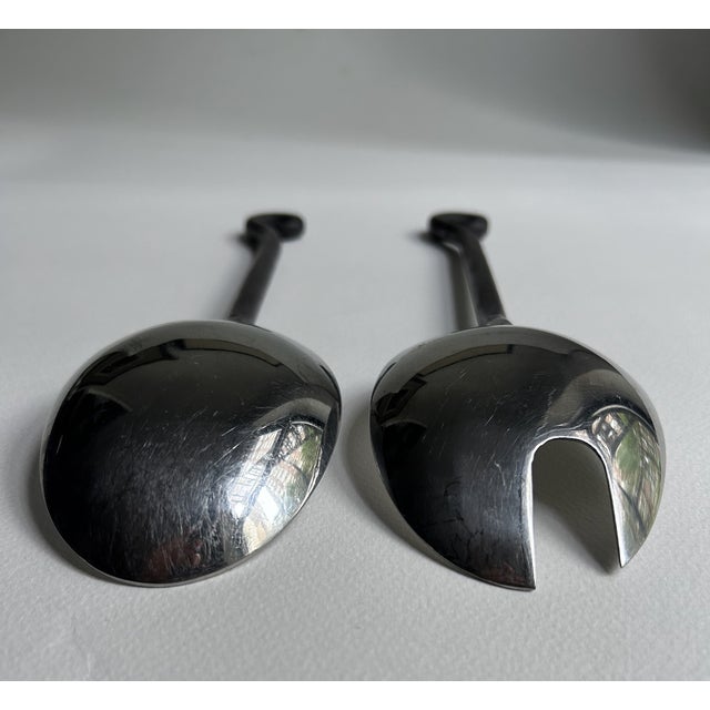 1990s Gourmet Settings Treble Clef Stainless Serving Set- a Pair For Sale - Image 12 of 17