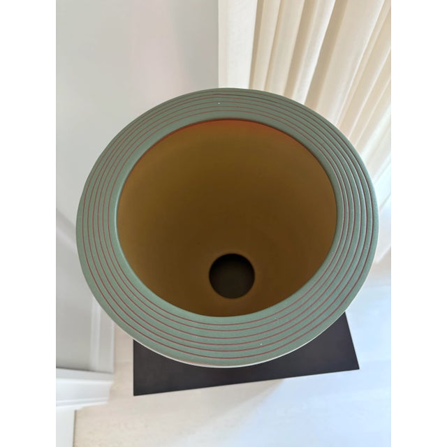 Ceramic Emily Rossheim Vintage Large Sgraffito Terracotta Ceramic Vase Sculpture For Sale - Image 7 of 12