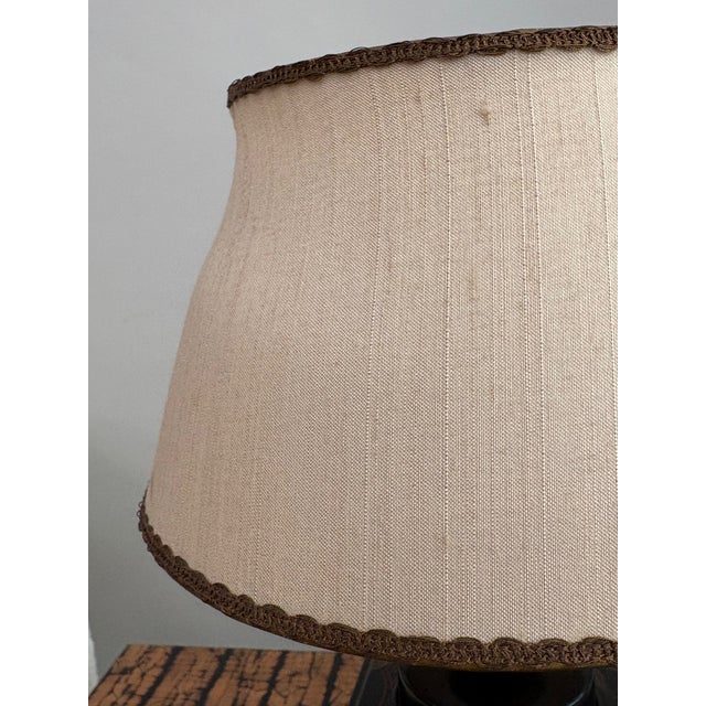 Metal 1960s Frederick Cooper Style Petite Tea Canister Lamp For Sale - Image 7 of 11