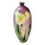 Miniature Antique Japanese Meiji Era Cloisonné Enamel Ginbari Vase in Silver With Irises, Signed For Sale