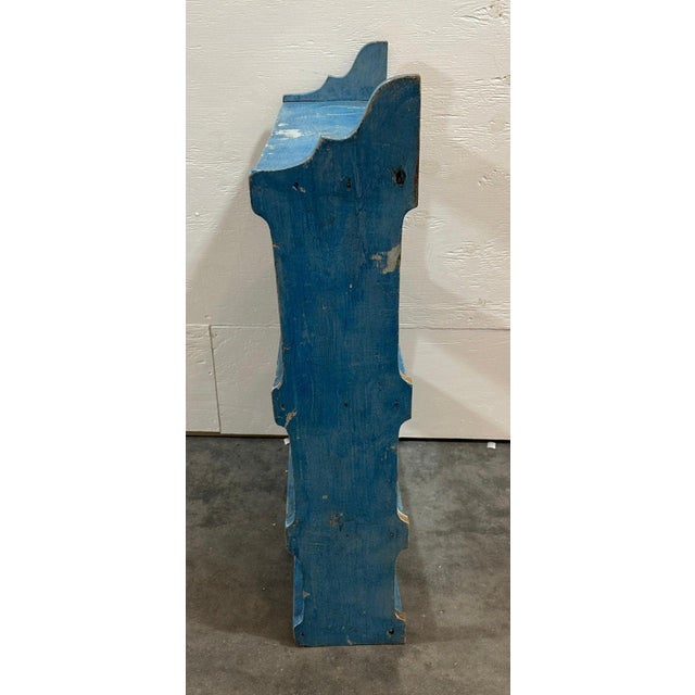 Blue 19Thc Original Robin Egg Blue Hanging Shelf For Sale - Image 8 of 8