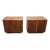 Pair Vintage Mid Century Modern Brown Lane Furniture Nightstands For Sale