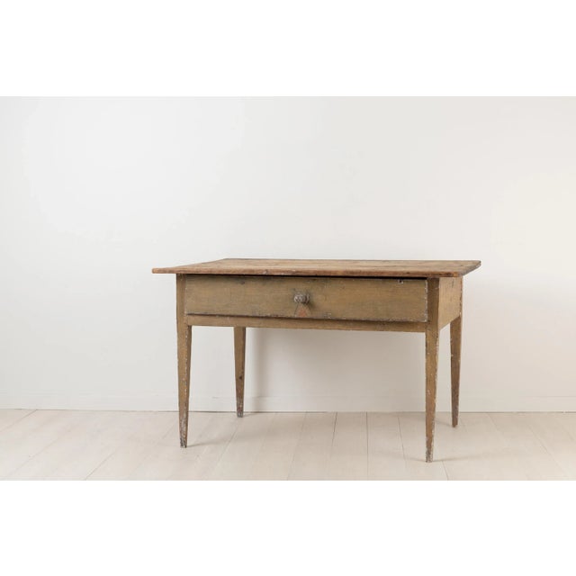 Swedish Folk Art Table For Sale - Image 4 of 11