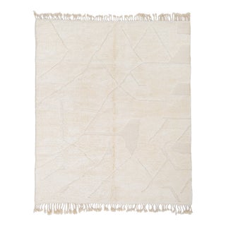 Hand-Knotted Wool Rug by Azele Studio For Sale