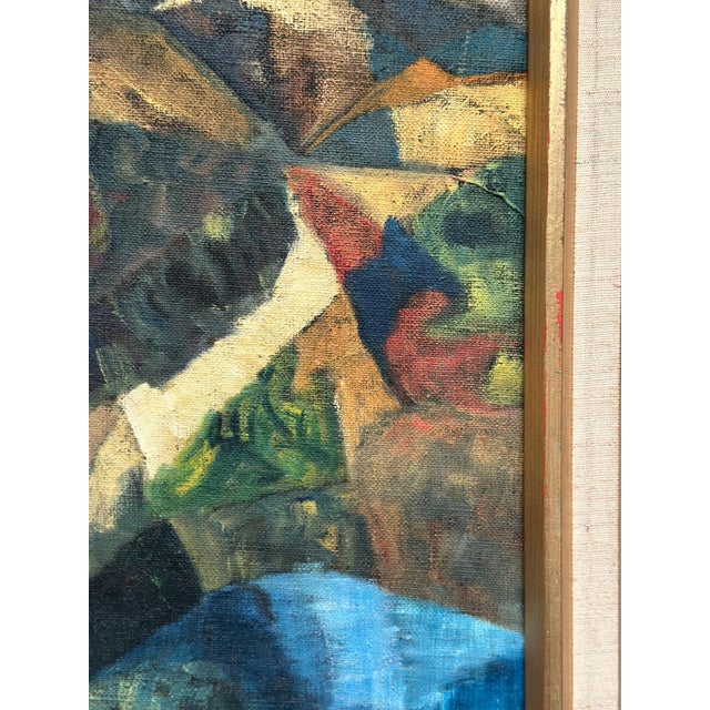 Kjell Lindberg, Cubist Landscape, 1950s, Oil on Canvas, Framed For Sale - Image 15 of 18