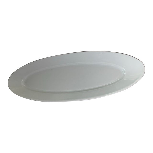 Vintage Pillivuyt Grandmillennial French Porcelain Salmon Platter For Sale