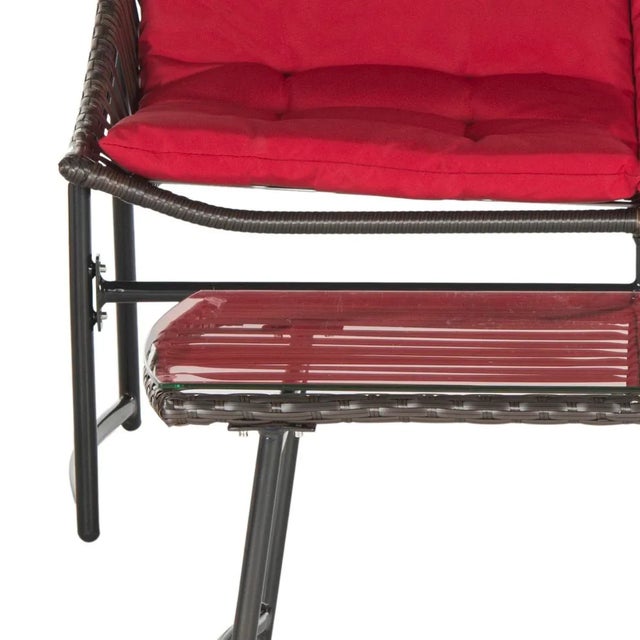 2020s Outdoor Set in Brown & Red - 4 Pieces For Sale - Image 5 of 8