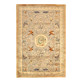 1960s Fine Hand Knotted Chinese Peking Rug For Sale
