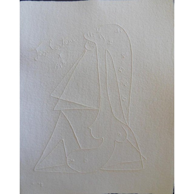 Jean Cocteau, Nu aux cheveux étoilés, Nude, Etching For Sale - Image 4 of 4