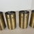 Minimalist Brass Hole Pattern Tube Wall Sconces, Italy, 1970s, Set of 2 For Sale - Image 4 of 18