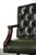 Chesterfield English Height Adjustable Green Cowhide Leather Office Chair with Swivel and Tilt Function For Sale - Image 6 of 13