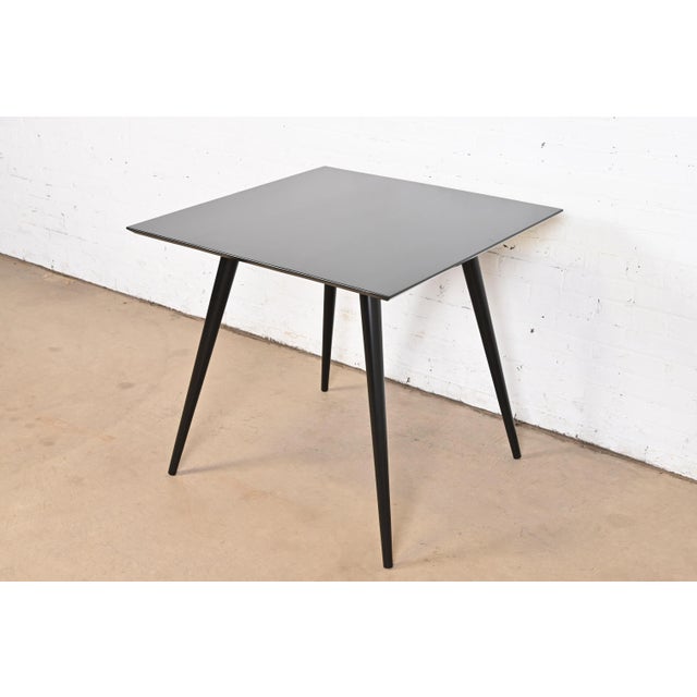Paul McCobb Planner Group Black Lacquered Dining or Game Table, Newly Refinished For Sale - Image 10 of 10