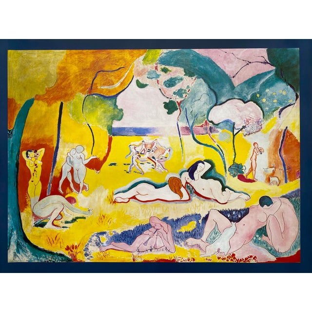 1990s Henri Matisse Vintage 1993 Lithograph Print French Modernist Poster " Le Bonheur De Vivre " 1906 For Sale - Image 5 of 10