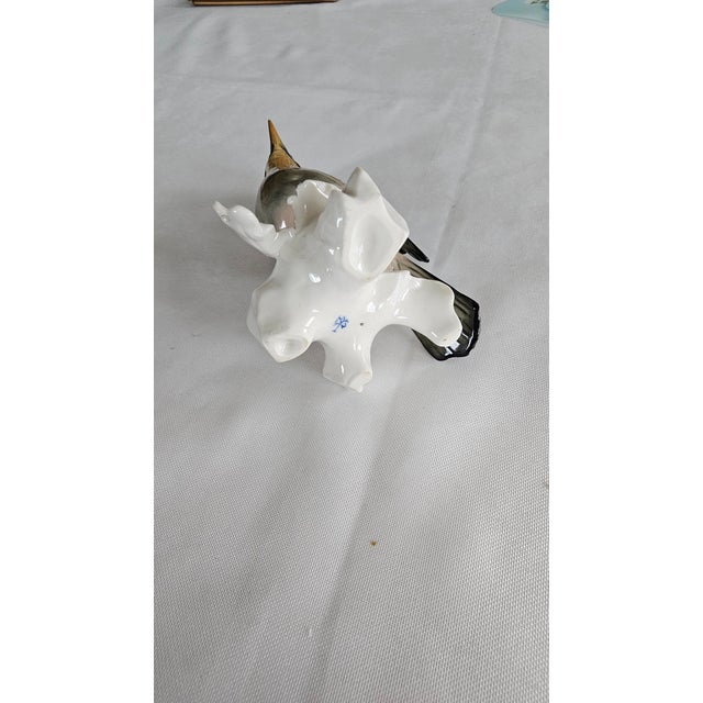 19th Century Fine Porcelain "Bue Jay" Bird Figurine by Karl Ens Germany For Sale - Image 12 of 12