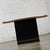 Postmodern Late 20th Century Postmodern Sofa or Console Table With Mirror Top & Black Lacquered Pedestal Base For Sale - Image 3 of 12
