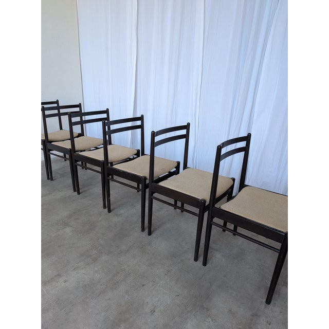 Vintage Dining Chairs in Beech Wood, 1970s, Set of 6 For Sale - Image 15 of 18