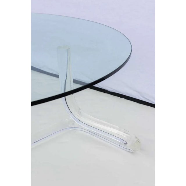 Plastic Set of 2 Mid-Century Modern 2000 Series Pipeline Lucite Coffee Table Base by Jeff Messerschmidt , 1970s For Sale - Image 7 of 9