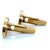 Mid-Century Modern Tiffany & Co. Vintage 18k Yellow Gold and Onyx Cufflinks For Sale - Image 3 of 6