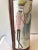 1960s Quadrifoglio Italian Leather & Ceramic Hand Painted Vase or Umbrella Stand For Sale - Image 9 of 11