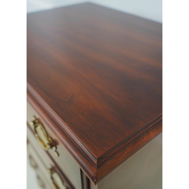 Brown Henkel Harris Cherry 7 Drawer Lingerie Chest For Sale - Image 8 of 16