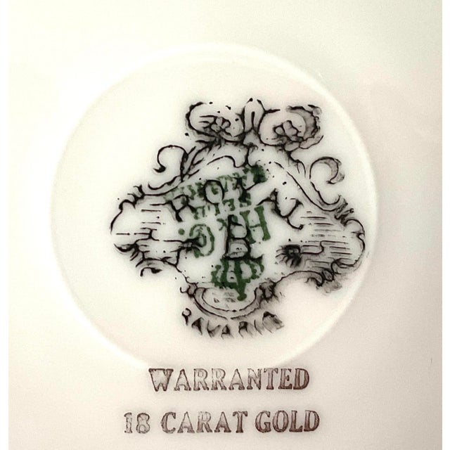 Late 19th Century Royal Bayreuth-Bavaria-Antique Porcelain Bread Plates – With 18 Karat Gold Rim Detailing-(1885-1902)-Set of 11 For Sale - Image 5 of 5
