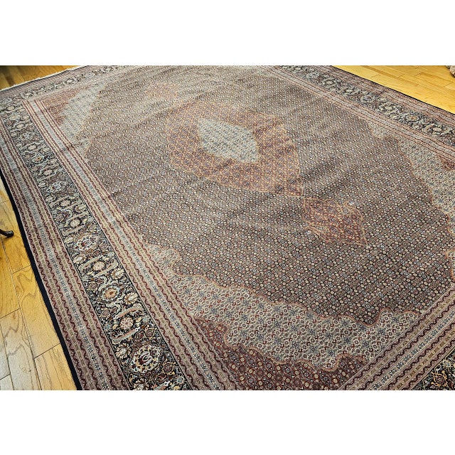Early 20th Century Tabriz Mahi Rug For Sale In Chicago - Image 6 of 18