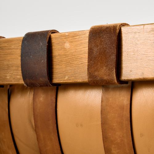 Brown Hungarian Leather Sofa Set from Ipoly Furniture Factory, 1970s, Set of 2 For Sale - Image 8 of 18