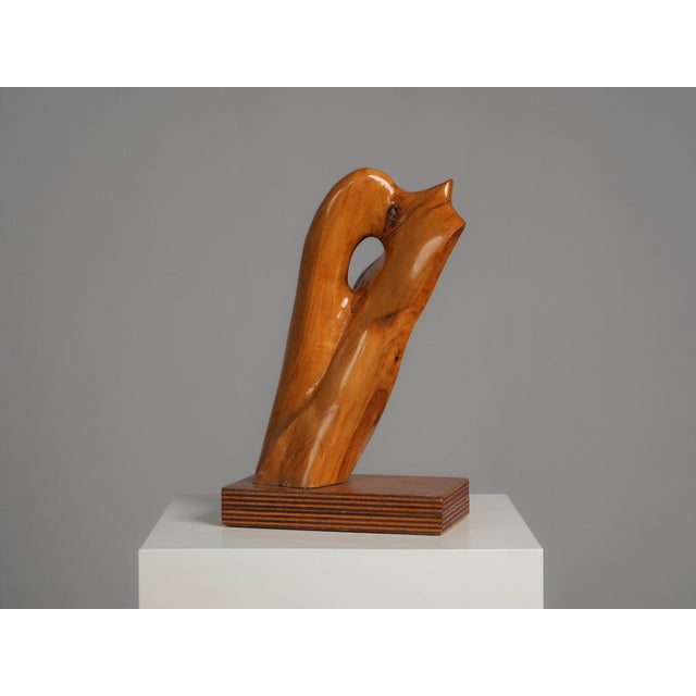 H. Hinfelaar, Organic Wood Sculpture, 1989, Multiplex & Pearwood For Sale - Image 10 of 10