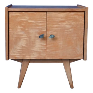 Rockabilly Style Bedside Table with Compass Legs, 1950s For Sale