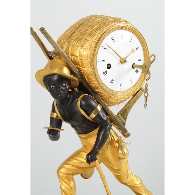 Traditional Early 19th Century French Mantel Clock, 1810s For Sale - Image 3 of 13