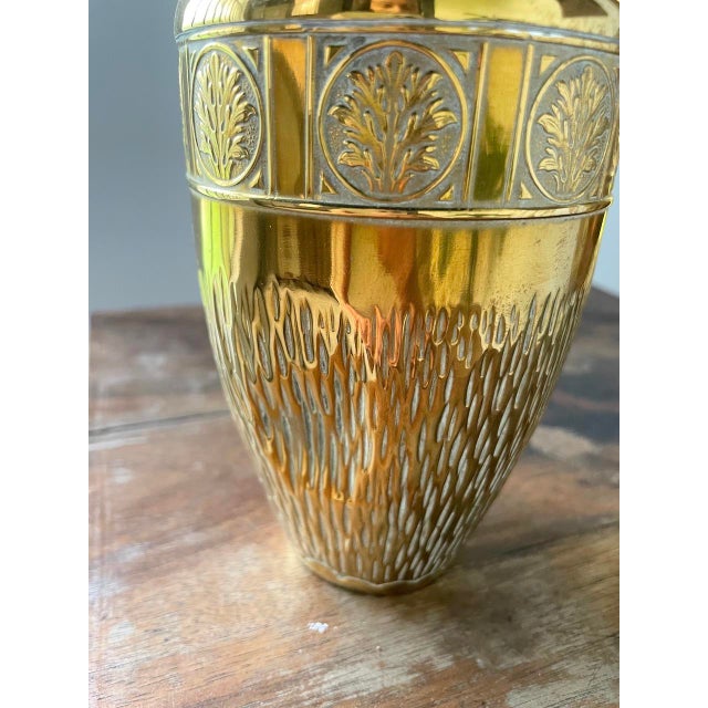 Embossed Brass Vases, 1960s, Set of 2 For Sale - Image 13 of 18
