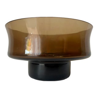 Mid-Century Hand-Blown Glass Bowl For Sale