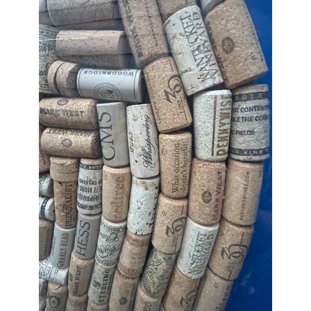 Early 21st Century Large Nantucket Island Wine Cork Map Assemblage Shadow Box For Sale - Image 5 of 8